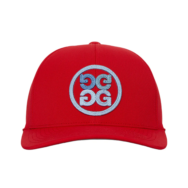 GFORE Circle G's Snapback Men's Cap (Red) - Image 2