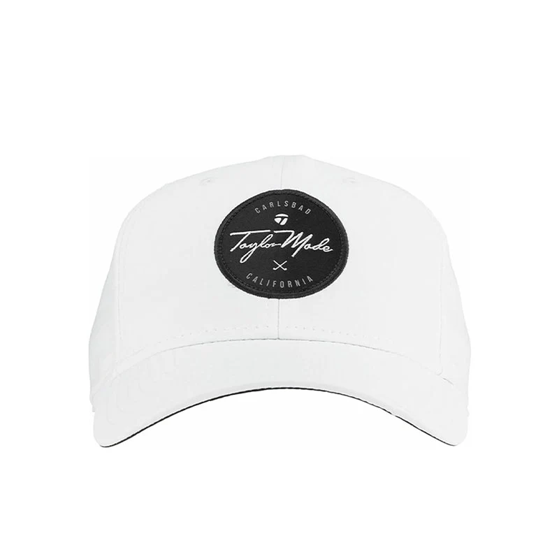TAYLORMADE Circle Patch Radar Men's Cap (White) - Image 3