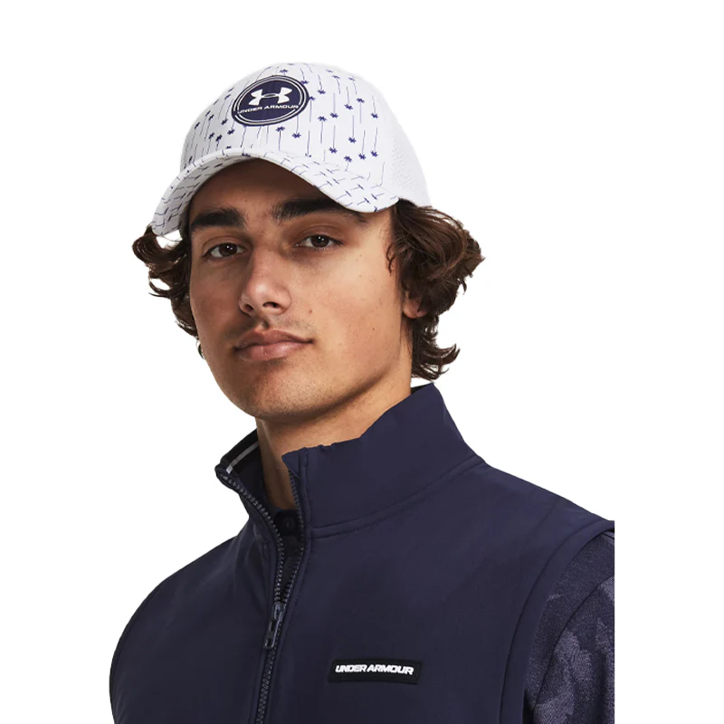 UNDER ARMOUR Iso-Chill Driver Mesh Men's Cap (White/Navy) - Image 2
