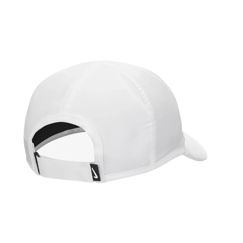 NIKE Dri-FIT Unisex Club Cap (White/Black) - Image 4
