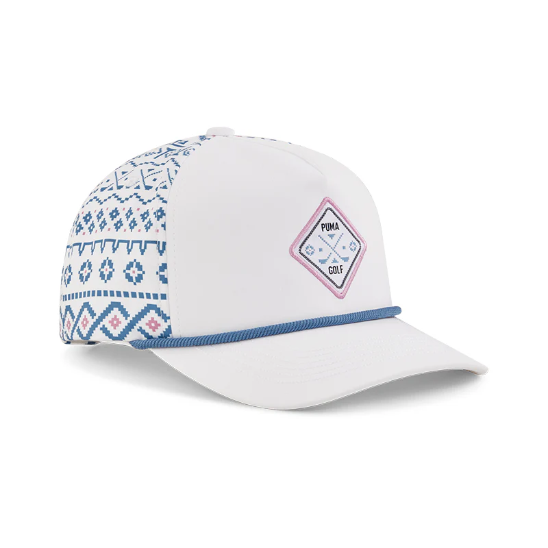 PUMA Fairisle 5 Panel Tech Men's Cap (White) - Image 2