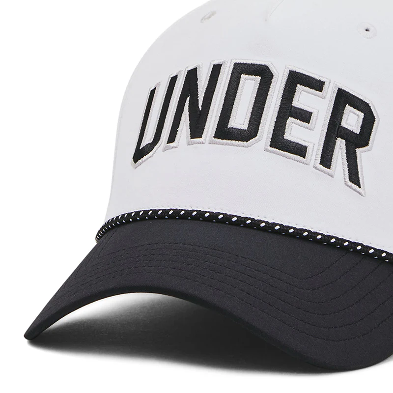 UNDER ARMOUR Driver Snapback Men's Cap (White/Black) - Image 4