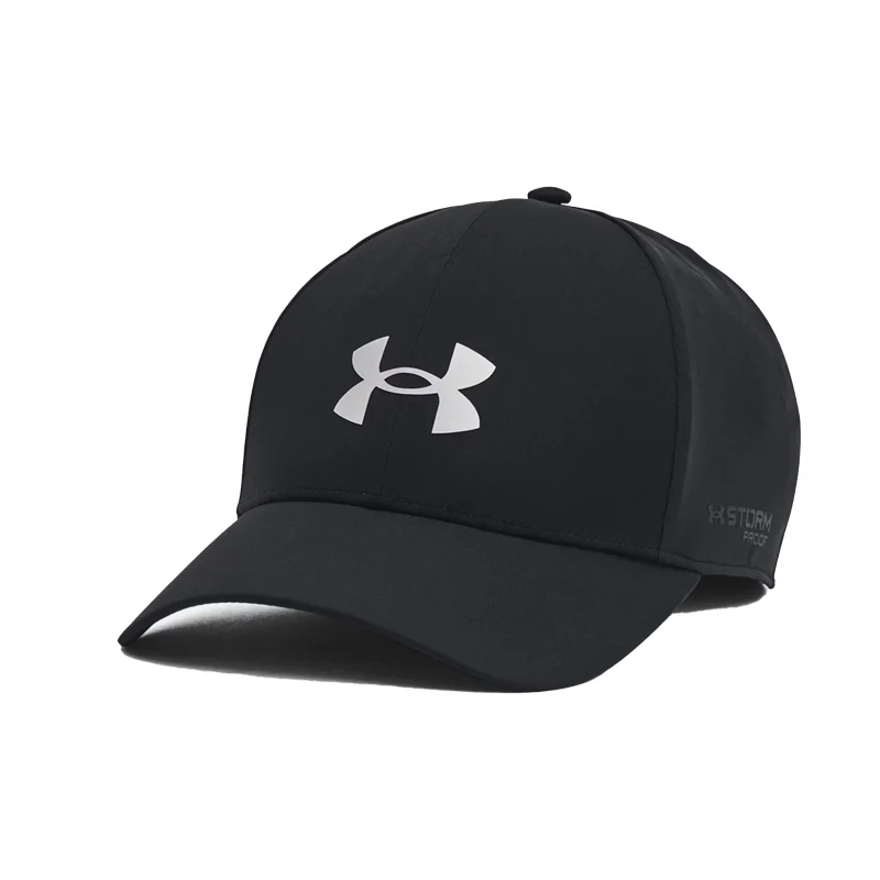 UNDER ARMOUR Driver Rain Men?s Stretch Fit Cap (Black)