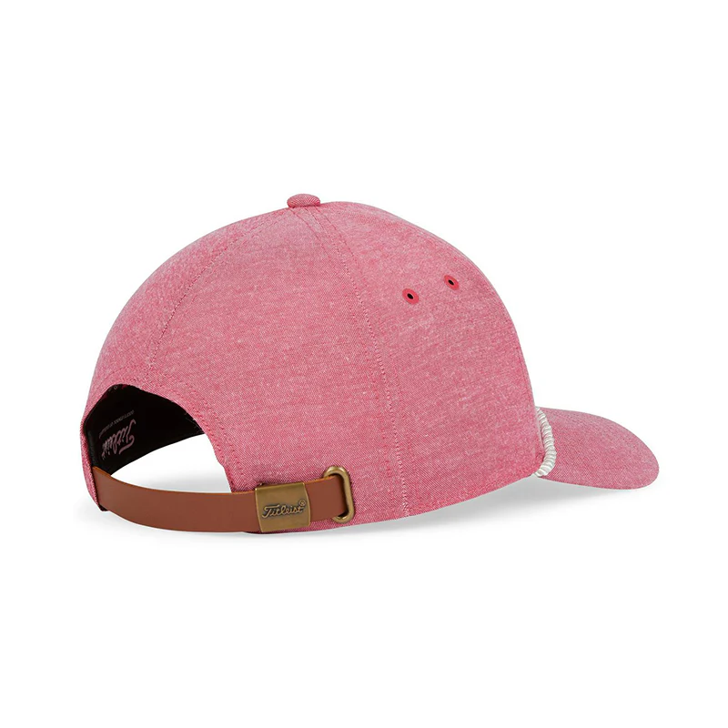 TITLEIST Charleston Oxford Rope Men's Cap (Red) - Image 3