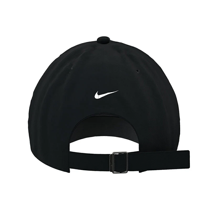 NIKE Dri-FIT Club Structured Swoosh Unisex Cap (Black/White) - Image 3