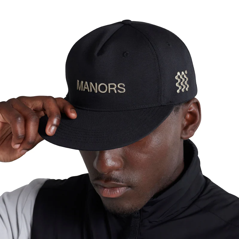 MANORS Retro Crown Men's Cap (Black) - Image 4