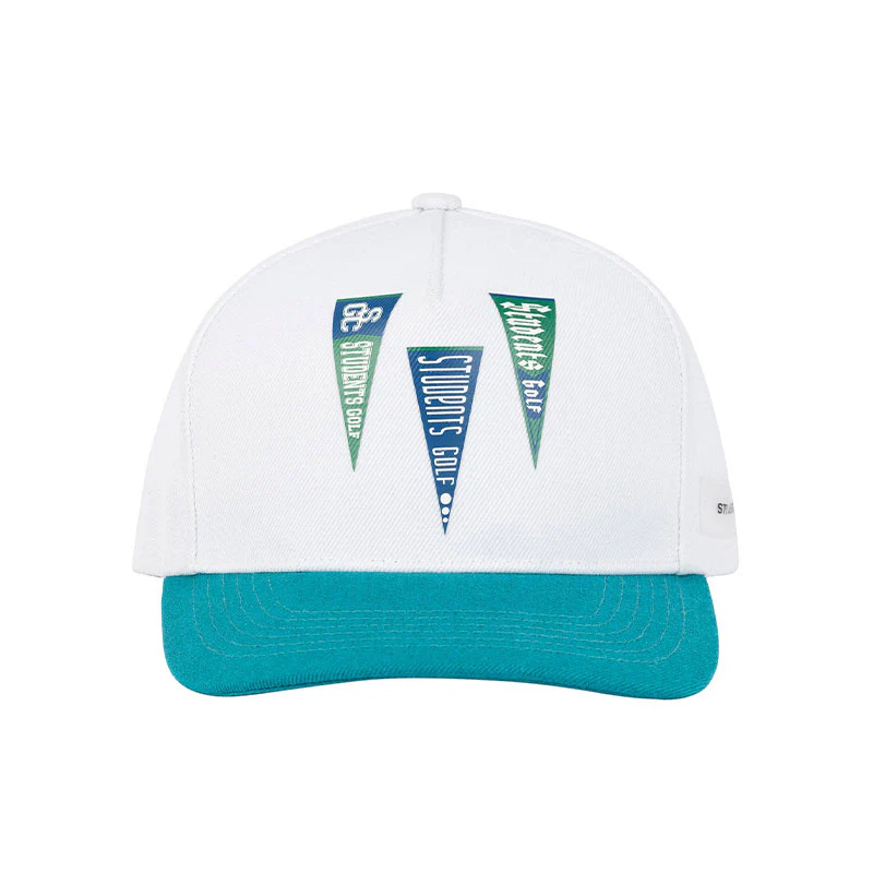 STUDENTSGOLF Flying Banners Cap Men's Cap (White/Green) - Image 3