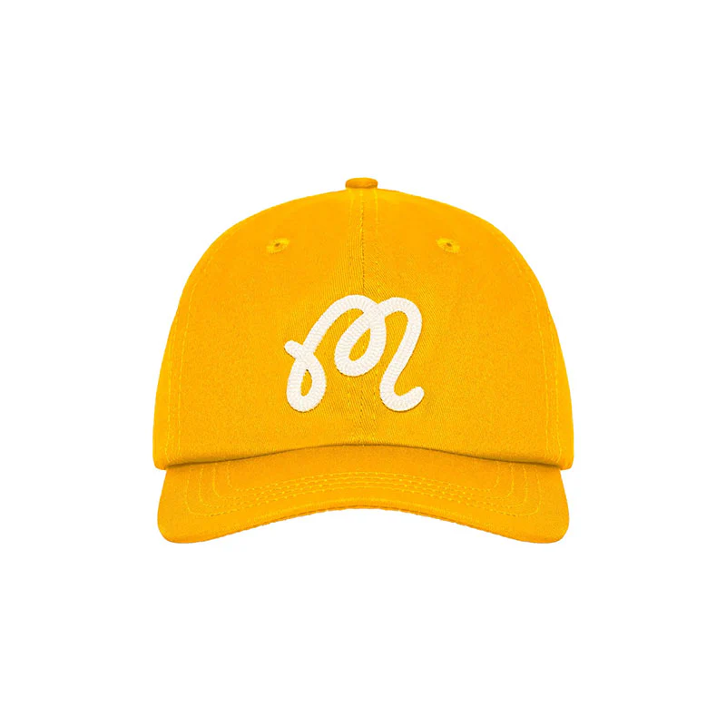 MALBON GOLF M Script Chainstitch Men's Cap (Gold) - Image 3
