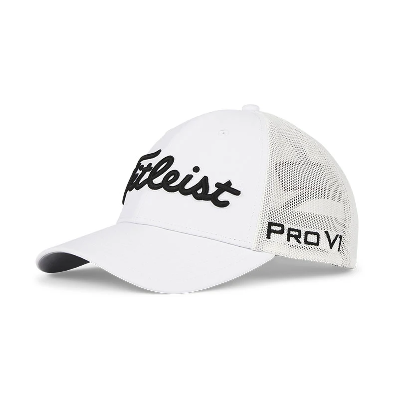 TITLEIST Tour Performance Mesh Men's Cap (White/Black)