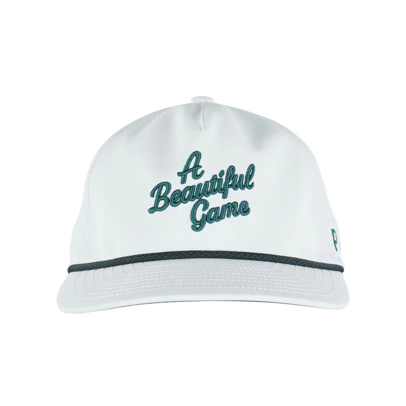 PUMA Beautiful Game Men's Cap (White/Navy) - Image 3