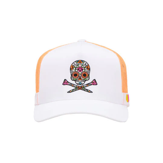 GFORE Sugar Skull & Tees Trucker Men's Cap (White) - Image 2
