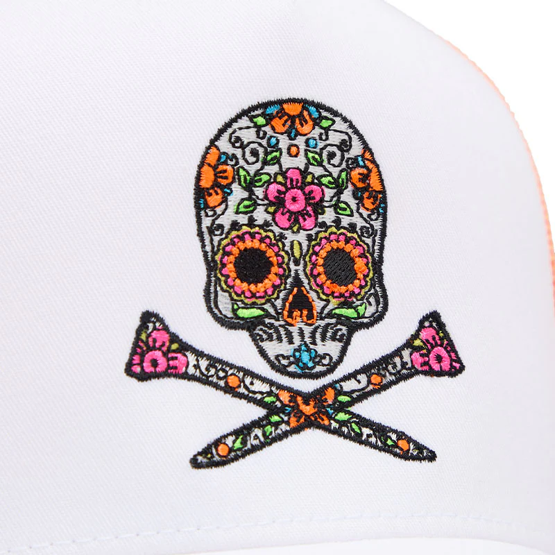GFORE Sugar Skull & Tees Trucker Men's Cap (White) - Image 4