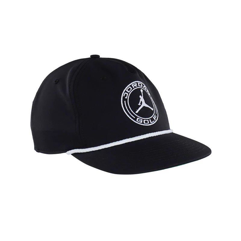 NIKE Jordan Pro Structured Dri-FIT Flat-Brim Men's Cap (Black) - Image 2