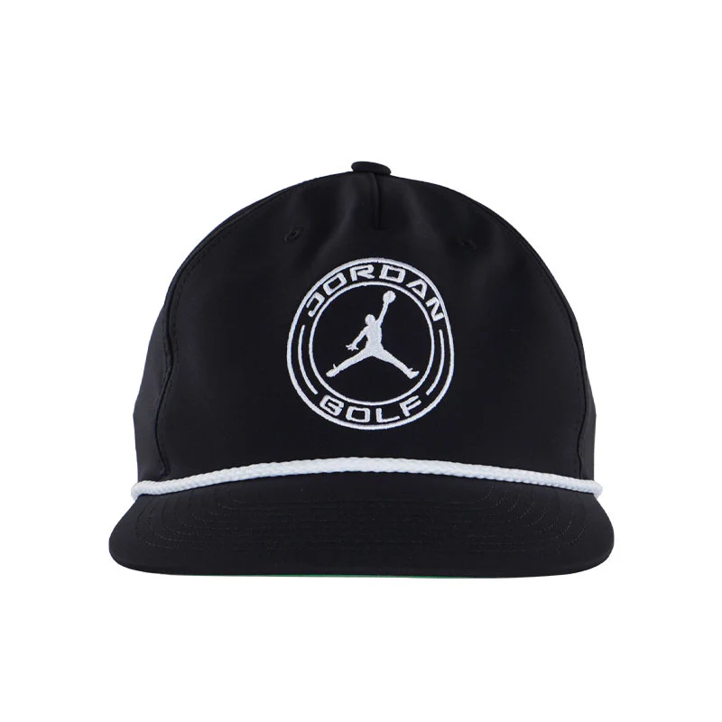 NIKE Jordan Pro Structured Dri-FIT Flat-Brim Men's Cap (Black) - Image 3