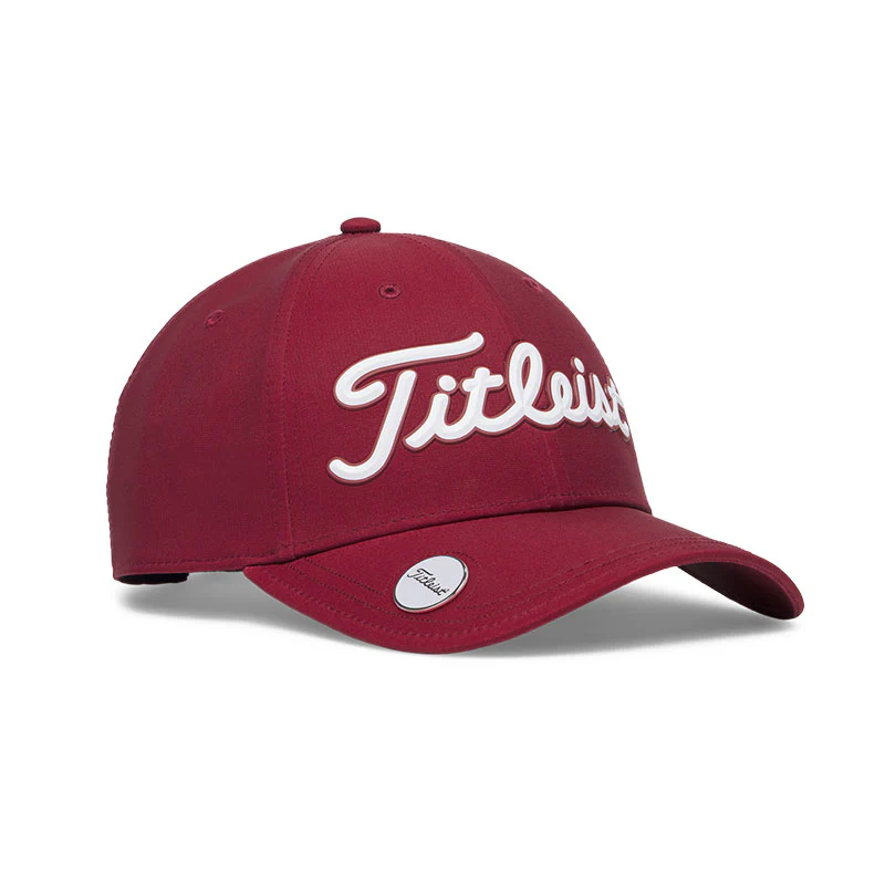 TITLEIST Performance Ball Marker Men's Cap (Crimson/White) - Image 2