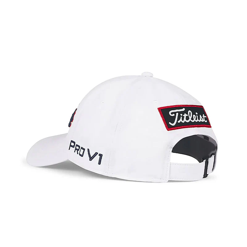 TITLEIST Tour Performance Men's Cap (White/Navy/Red) - Image 4