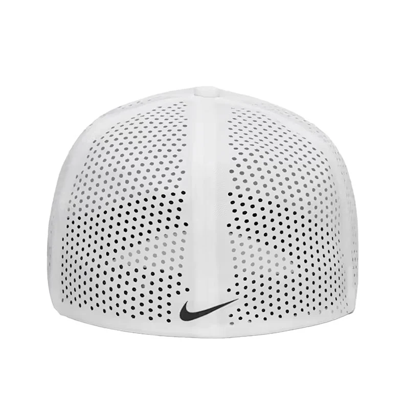 NIKE Rise Dri-FIT ADV SwooshFlex Structured Men's Cap (White/Anthracite/Black) - Image 4