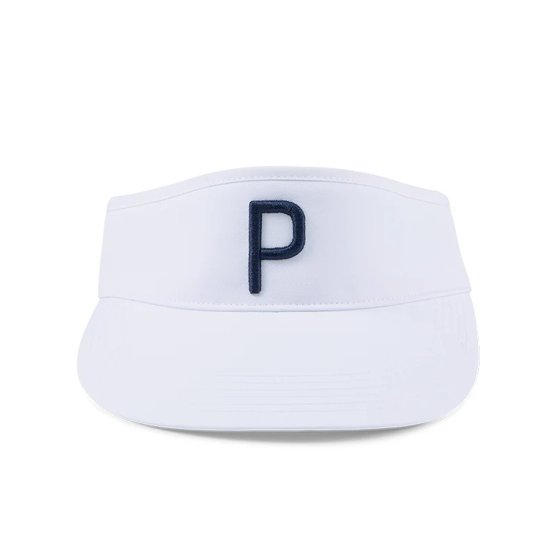 PUMA Men's Adjustable P Visor (White) - Image 3