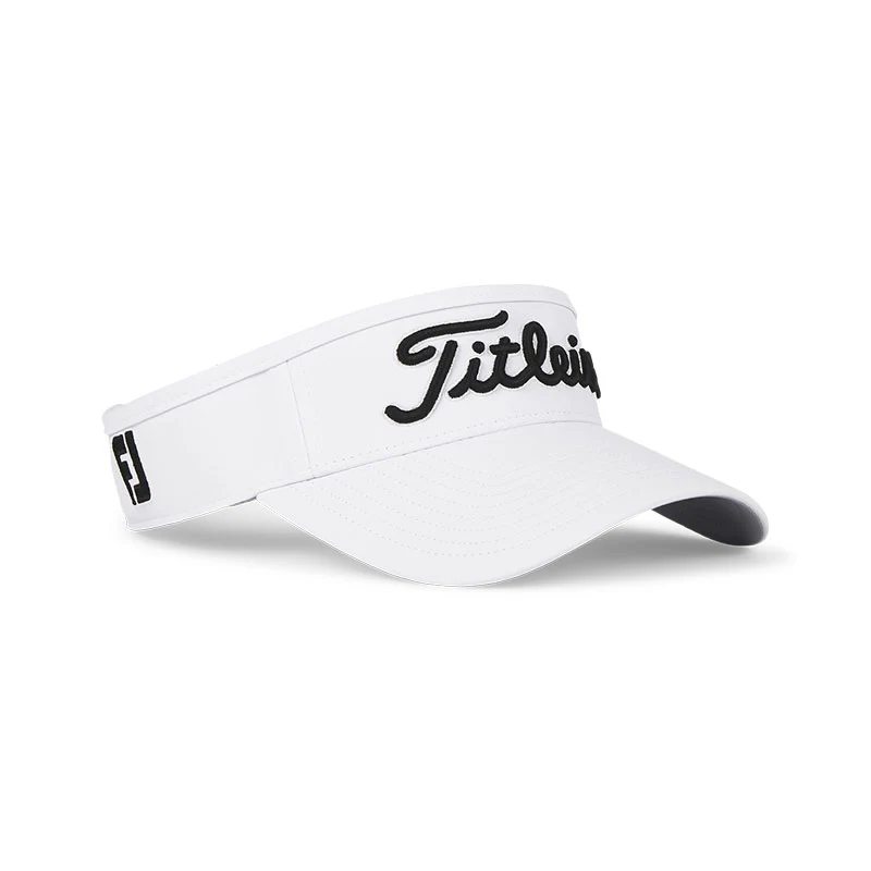 TITLEIST Tour Performance Men's Visor (White/Black) - Image 2