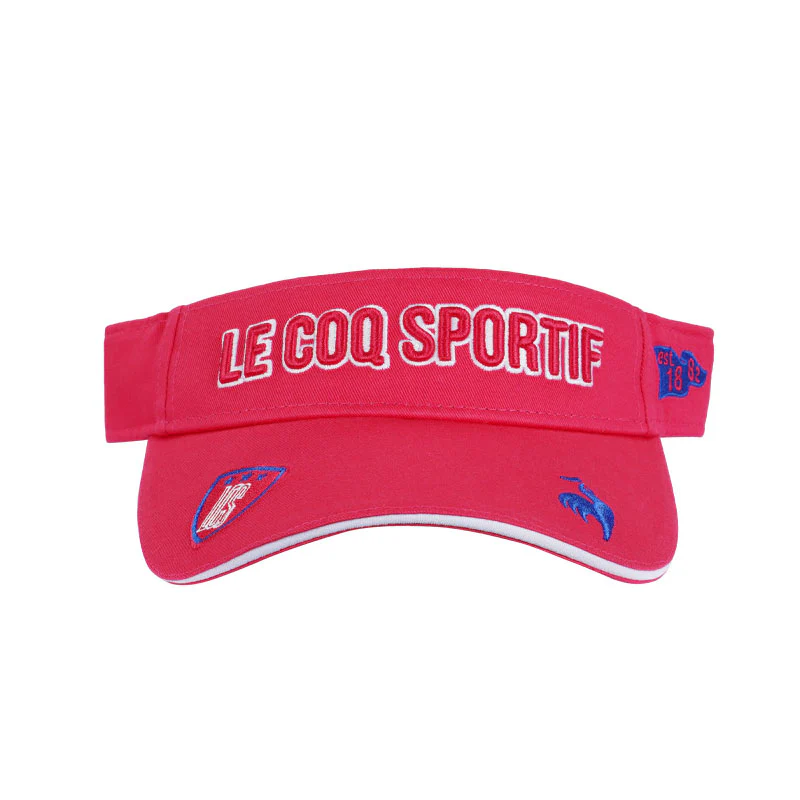 LE COQ SPORTIF GOLF Standard Logo Women's Visor (Pink) - Image 3