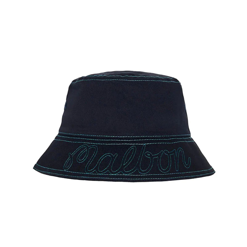 MALBON GOLF Artigianale Men's Bucket Hat (Navy) - Image 4