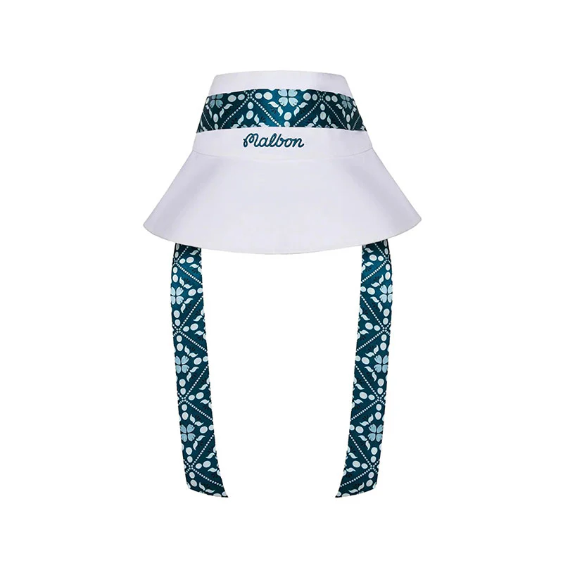 MALBON GOLF Delilah Open Top Women's Bucket Hat (White)