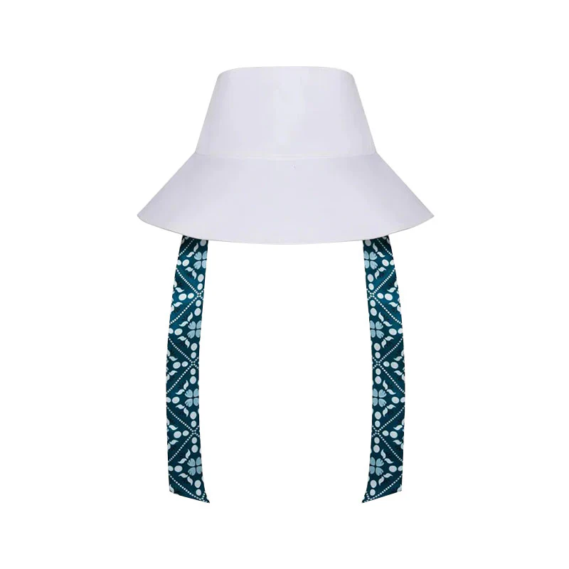 MALBON GOLF Delilah Open Top Women's Bucket Hat (White) - Image 2
