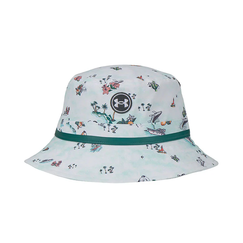 UNDER ARMOUR Driver Unisex Bucket Hat (White/White) - Image 2