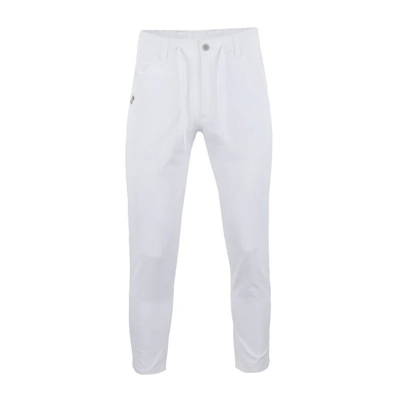 LE COQ SPORTIF GOLF 30th Cotton-Like Men's Jogger Pants (White)