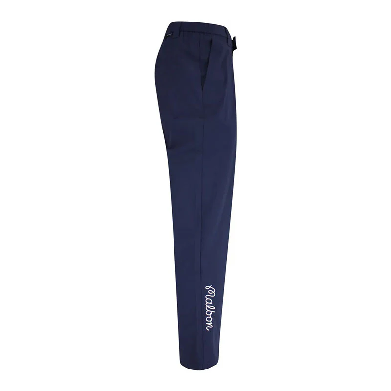 MALBON GOLF Magnolia Men's Pleated Pants (Navy) - Image 3