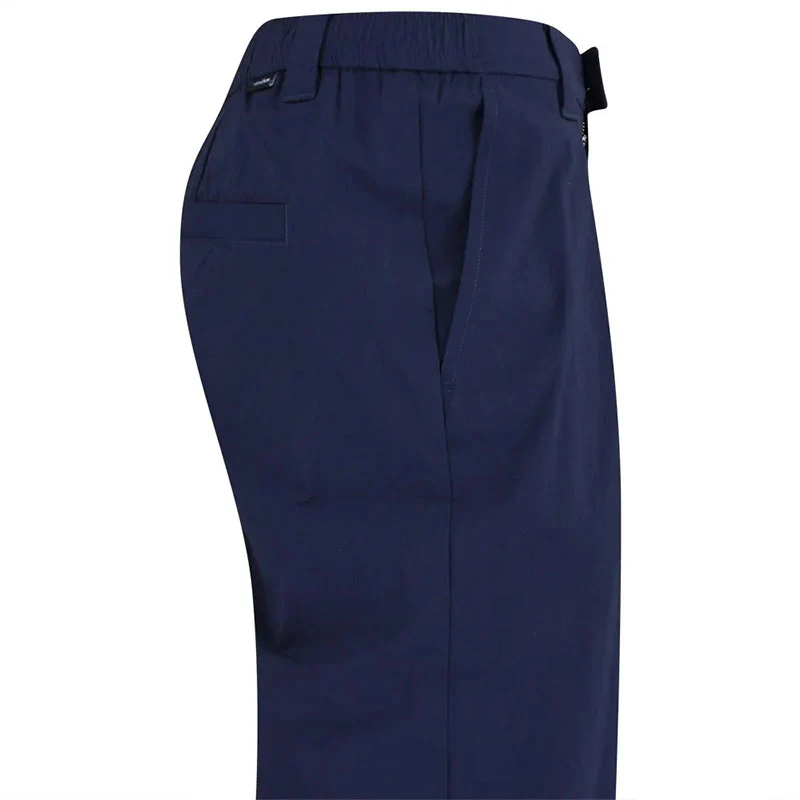 MALBON GOLF Magnolia Men's Pleated Pants (Navy) - Image 4