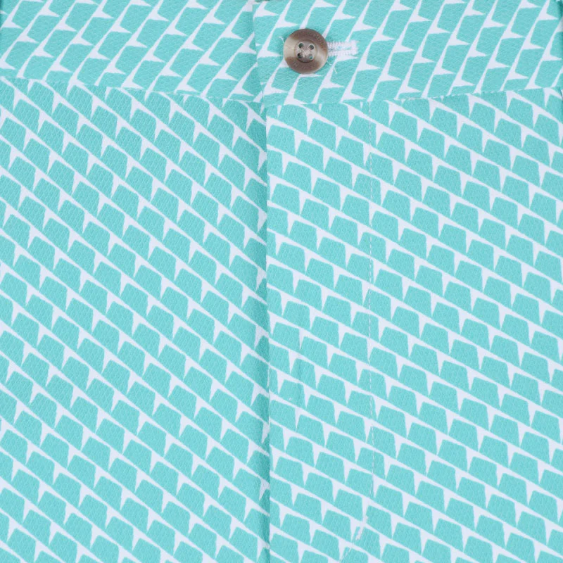 CUTTER & BUCK Performance Men's Shorts (Green/White) - Image 3