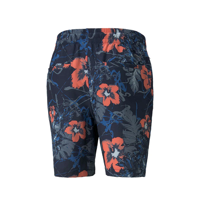 PUMA Nassau Men's Shorts (Navy Blazer/Hot Coral) - Image 2