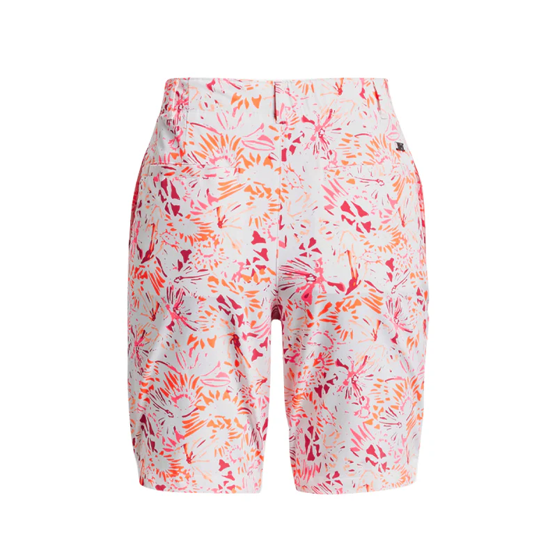 UNDER ARMOUR Links Printed Women's Shorts (White/Orange) - Image 2