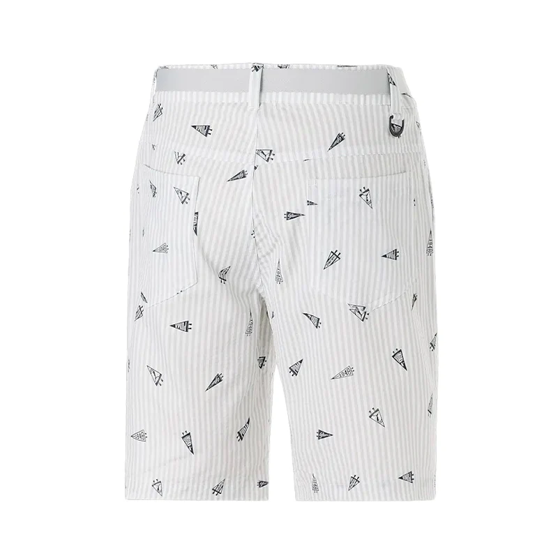 PUMA Flag Printed Seersucker Men's Shorts (Light Grey) - Image 2