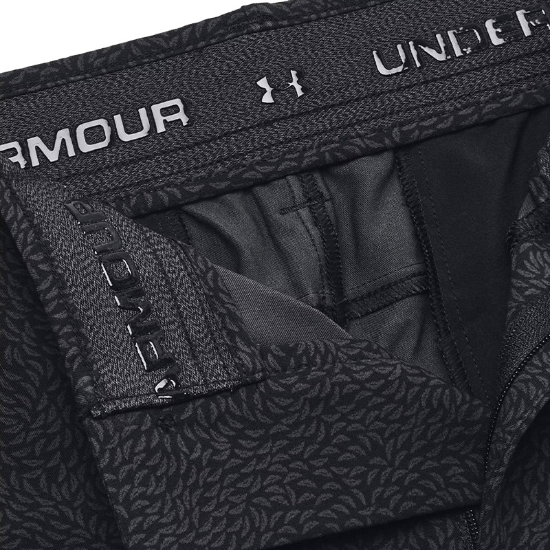 UNDER ARMOUR Drive Print Men's Tapered Shorts (Black/Grey) - Image 3