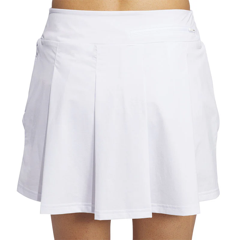 ADIDAS Ultimate365 Tour Pleated Skort (White) - Image 4