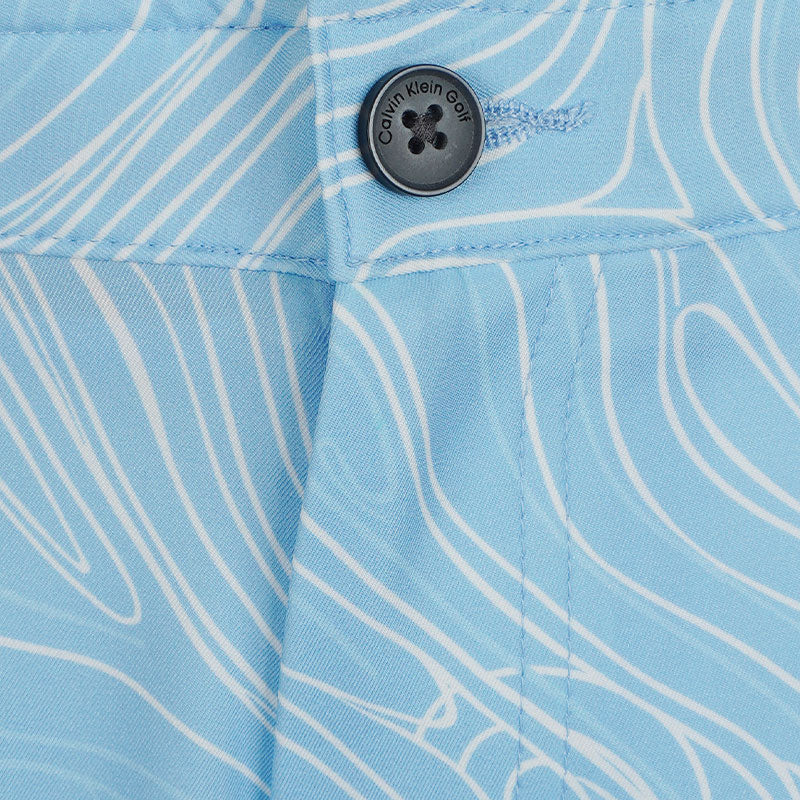 CALVIN KLEIN Marble Print Bullet Men's Shorts (Blue Bell) - Image 3