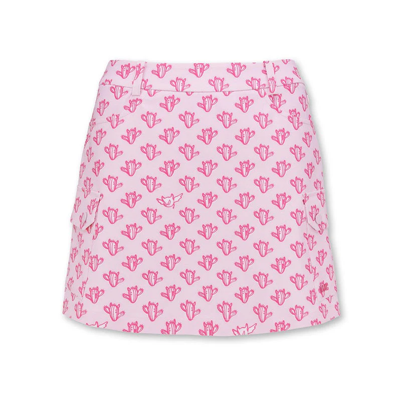 WAAC Athletic Cacti Cargo Skort (Pink)