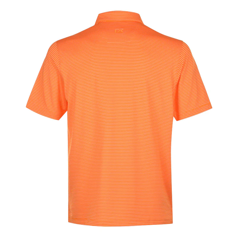 CUTTER & BUCK Forge Pencil Stripe Men's Polo (Orange Burst) - Image 2