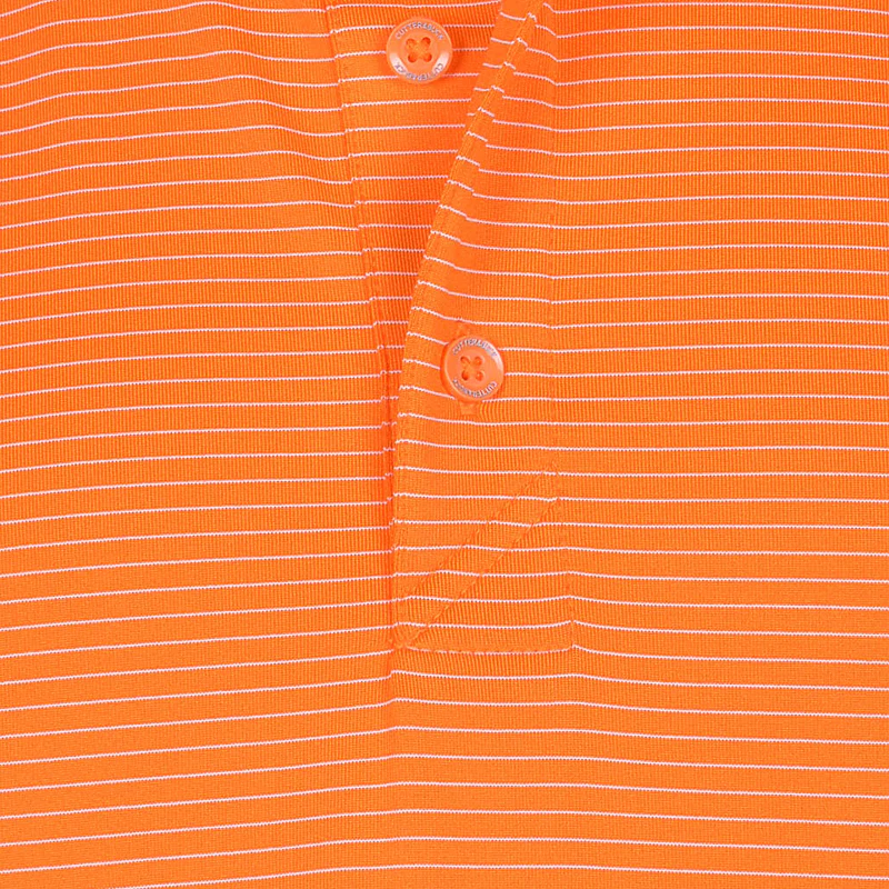CUTTER & BUCK Forge Pencil Stripe Men's Polo (Orange Burst) - Image 3
