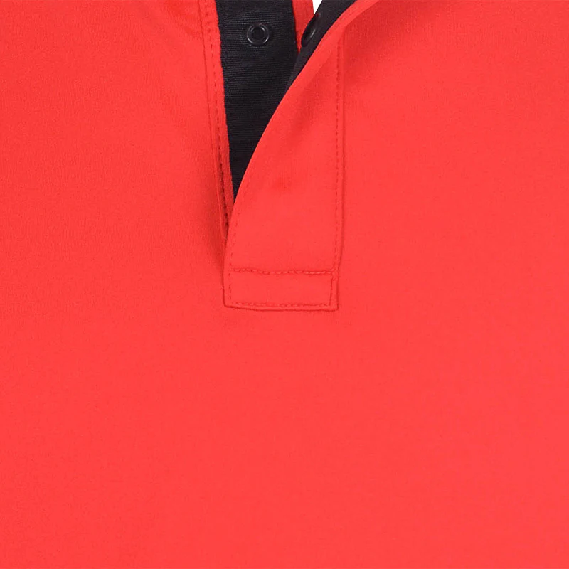 LE COQ SPORTIF GOLF Korean Series Men's Polo (Tomato) - Image 3