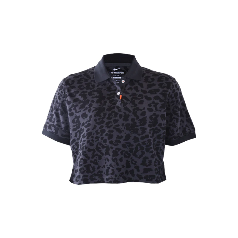 NIKE The Cropped Women's Polo (Dark Smoke Grey)