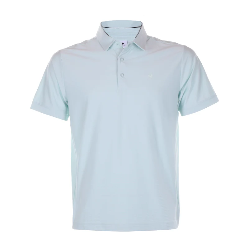LE COQ SPORTIF GOLF Korean Series Stripes Men's Polo (Green)