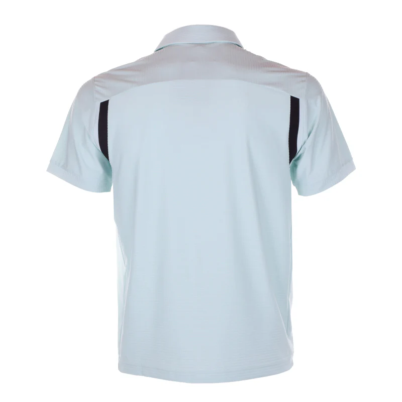 LE COQ SPORTIF GOLF Korean Series Stripes Men's Polo (Green) - Image 2