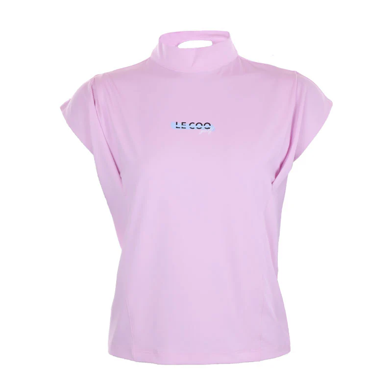 LE COQ SPORTIF GOLF Korean Series High Neck Women's Polo (Pink)