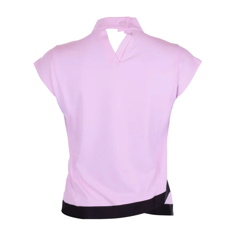 LE COQ SPORTIF GOLF Korean Series High Neck Women's Polo (Pink) - Image 2