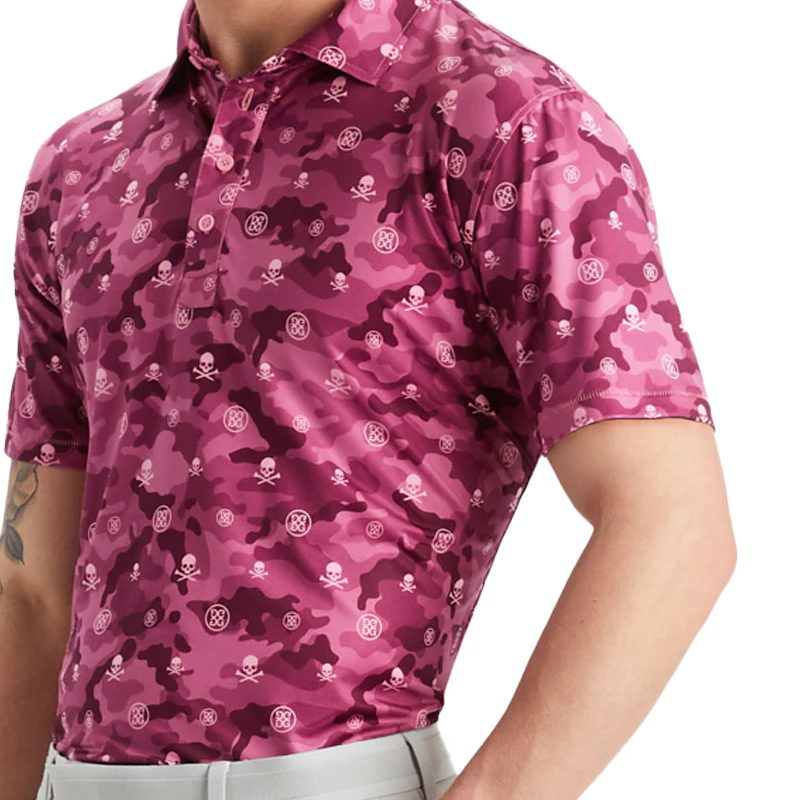 GFORE Camo Printed Jersey Men's Polo (Starburst Camo) - Image 3