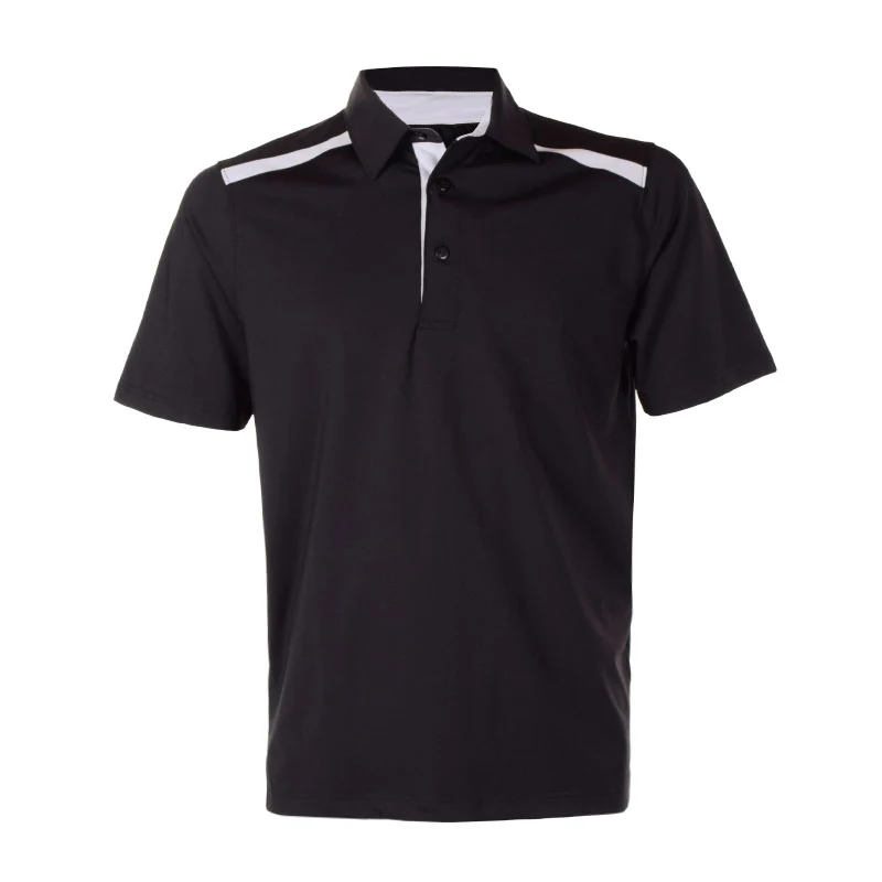 CUTTER & BUCK Poly Men's Polo (Black/Silver)
