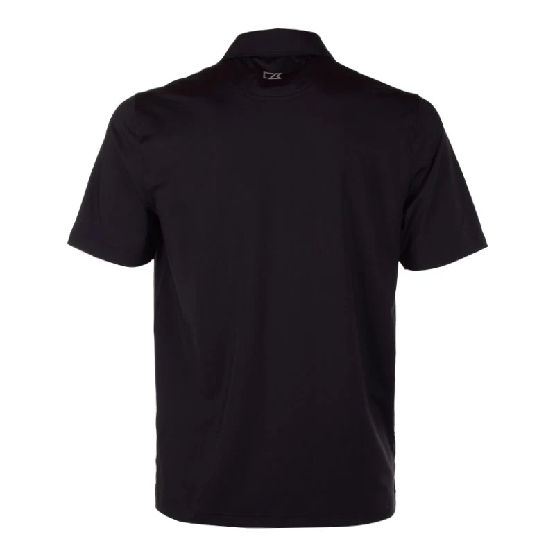 CUTTER & BUCK Poly Men's Polo (Black/Silver) - Image 2